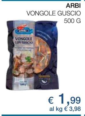 ARBI VONGOLE GUSCIO