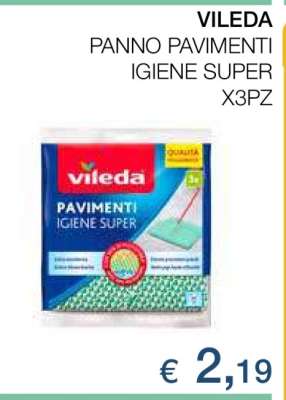 VILEDA Panno Pavimenti Igiene Super X3pz