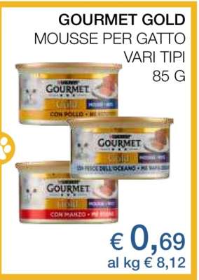 Gourmet Gold Mousse per Gatto