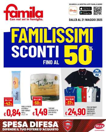 Volantino Famila - 8/5/2025 - 21/5/2025.