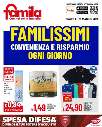 Volantino Famila - 8/5/2025 - 21/5/2025.