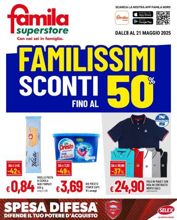 Volantino Famila - 8/5/2025 - 21/5/2025.
