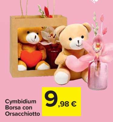 Cymbidium Borsa con Orsacchiotto