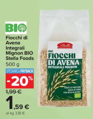 Fiocchi di Avena Integrali Mignon BIO Stella Foods