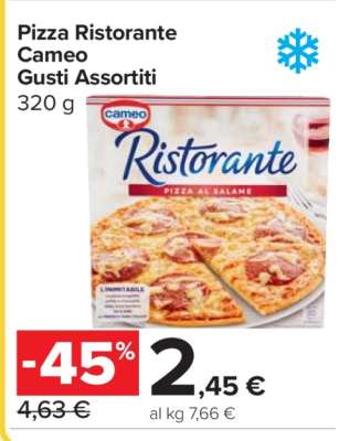 Pizza Ristorante Cameo gusti assortiti