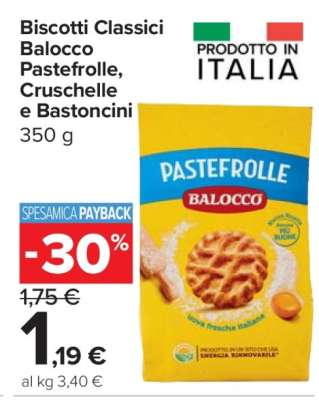 Biscotti Classici Balocco Pastefrolle, Cruschelle e Bastoncini