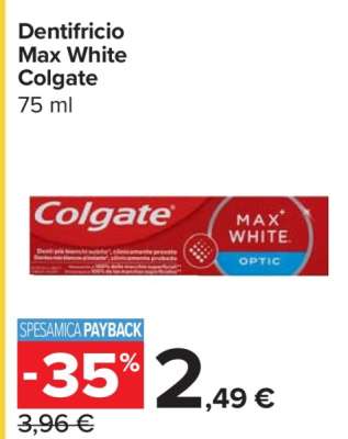 Dentifricio Max White Colgate