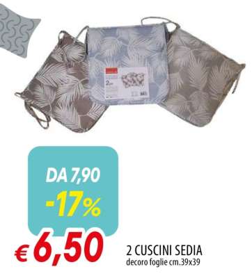 2 CUSCINI SEDIA