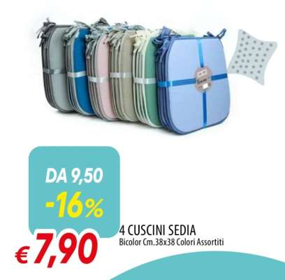 4 CUSCINI SEDIA