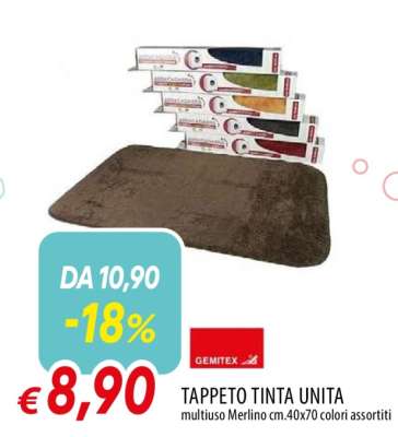 TAPPETO TINTA UNITA