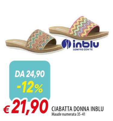 CIABATTA DONNA INBLU