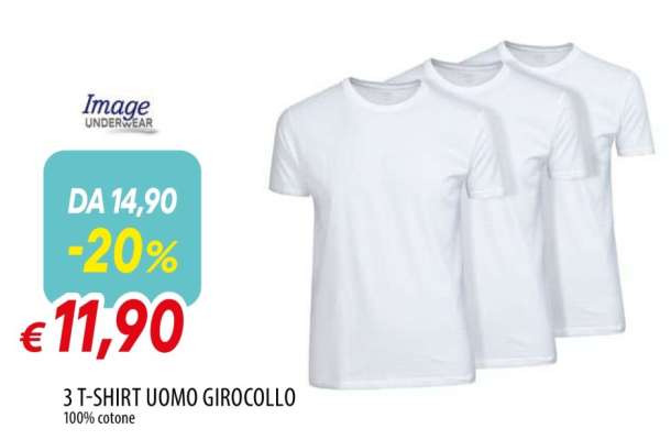 3 T-SHIRT UOMO GIROCOLLO