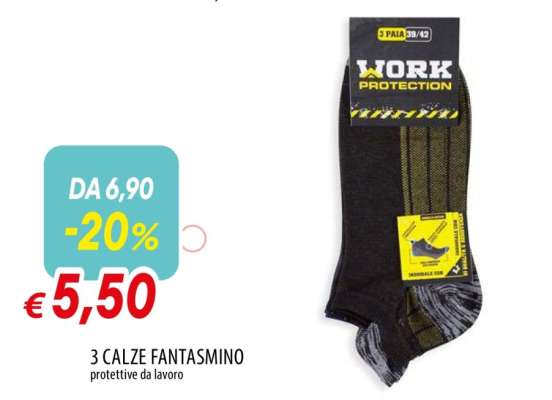 3 CALZE FANTASMINO