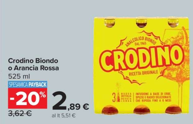 Crodino Biondo o Arancia Rossa