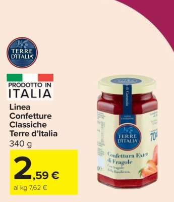 Linea Confetture Classiche Terre d’Italia
