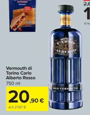 Vermouth di Torino Carlo Alberto Rosso