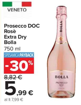 Prosecco DOC Rosè Extra Dry Bolla