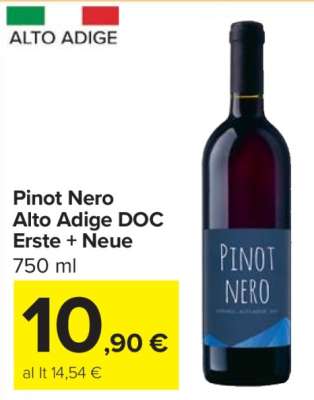 Pinot Nero Alto Adige DOC Erste + Neue
