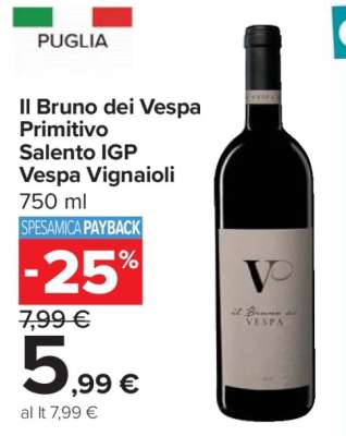 Il Bruno dei Vespa Primitivo Salento IGP Vespa Vignaioli