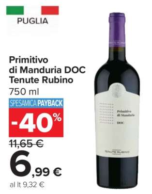 Primitivo di Manduria DOC Tenute Rubino