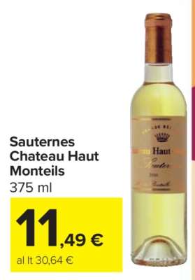 Sauternes Chateau Haut Monteil