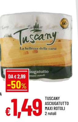 Tuscany Asciugatutto Maxi Rotoli