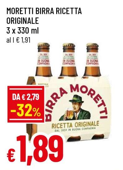 MORETTI Birra Ricetta Originale