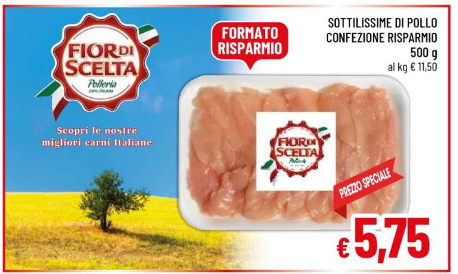 FIOR DI SCELTA SOTTILISSIME DI POLLO