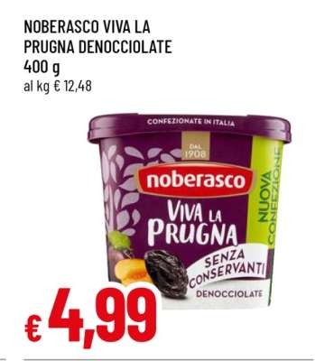 Noberasco Viva La Prugna Denocciolate