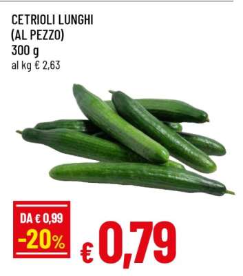 CETRIOLI LUNGHI (AL PEZZO)