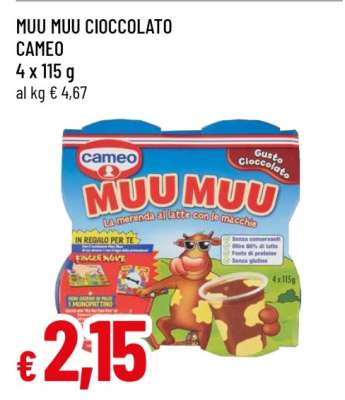 MUU MUU CIOCCOLATO CAMEO