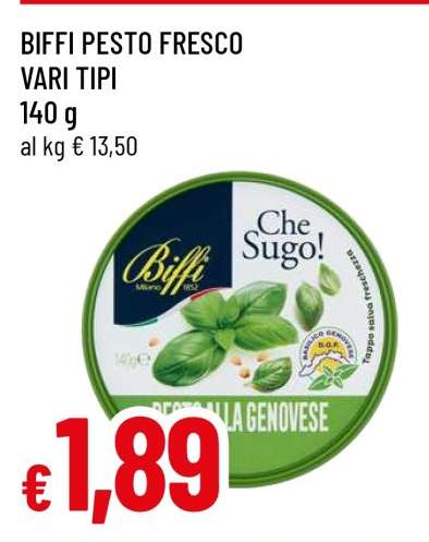 BIFFI PESTO FRESCO VARI TIPI
