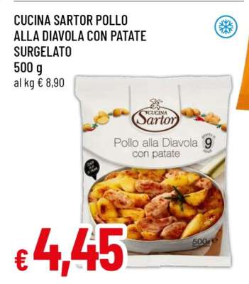 CUCINA SARTOR POLLO ALLA DIAVOLA CON PATATE SURGELATO