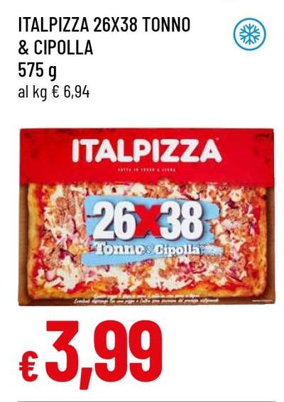 ITALPIZZA 26X38 TONNO & CIPOLLA