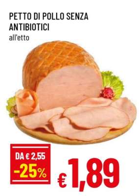 PETTO DI POLLO SENZA ANTIBIOTICI