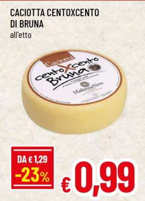 CACIOTTA CENTOXCENTO DI BRUNA