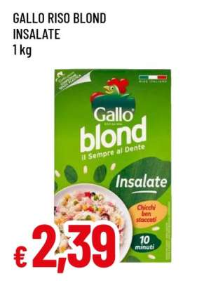 GALLO Riso Blond Insalate