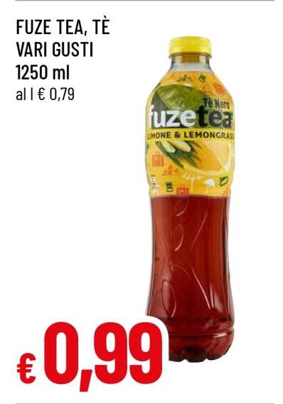 FUZE TEA, TÈ VARI GUSTI