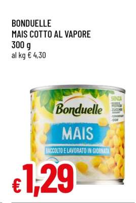 BONDUELLE MAIS COTTO AL VAPORE