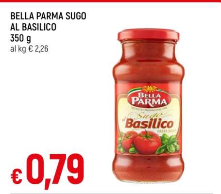 BELLA PARMA SUGO AL BASILICO