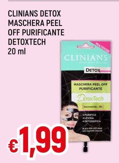 CLINIANS DETOX MASCHERA PEEL OFF PURIFICANTE DETOXTECH