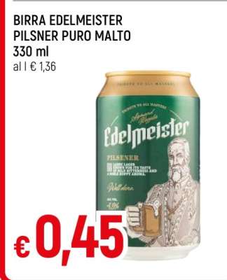 Birra Edelmeister Pilsner Puro Malto