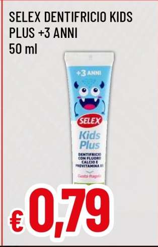 SELEX DENTIFRICIO KIDS PLUS +3 ANNI
