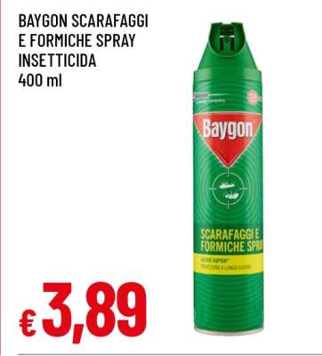 BAYGON SCARAFAGGI E FORMICHE SPRAY INSETTICIDA