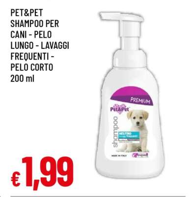 PET&PET SHAMPOO PER CANI