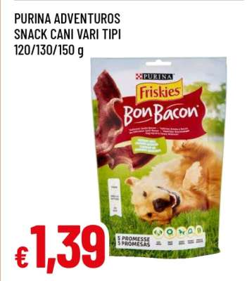 PURINA ADVENTUROS SNACK CANI VARI TIPI