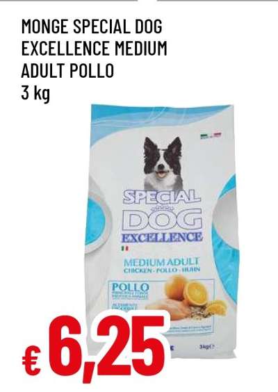 MONGE SPECIAL DOG EXCELLENCE MEDIUM ADULT POLLO