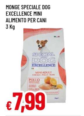 MONGE SPECIALE DOG EXCELLENCE MINI ALIMENTO PER CANI