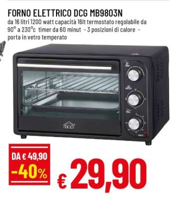 FORNO ELETTRICO DCG MB9803N