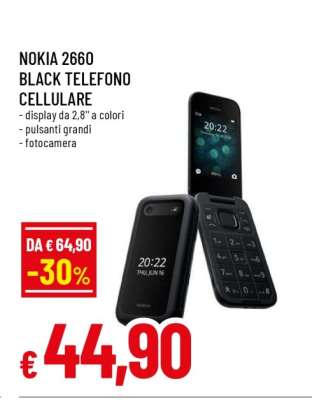 NOKIA 2660 BLACK TELEFONO CELLULARE